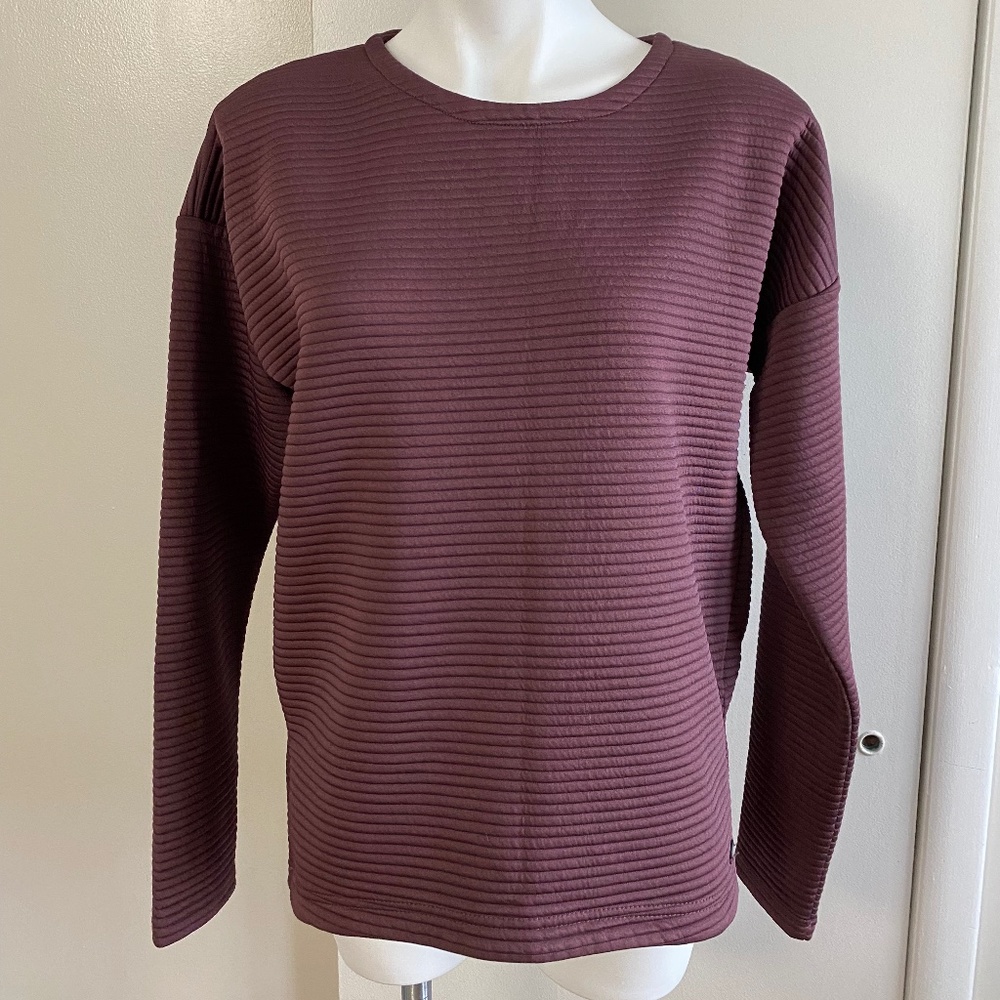Mondetta Plum Ribbed Shirt